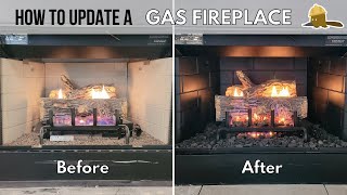 How to Update an Old Gas Fireplace [upl. by Assillim465]