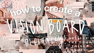 how to create a DIGITAL VISION BOARD that ACTUALLY WORKS 2019 [upl. by Dominus]