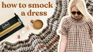 Smocking a Dress From Scratch It Took Months  DIY Smocked Dress [upl. by Antons]