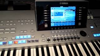 How to create a registration on Yamaha Tyros 4 [upl. by Ynabe]