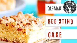 German Bee Sting Cake Recipe  Bienenstich ✪ MyGermanRecipes [upl. by Meta]