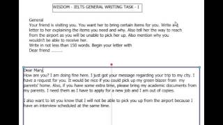 17 IELTS General Writing Task I [upl. by Hardie]