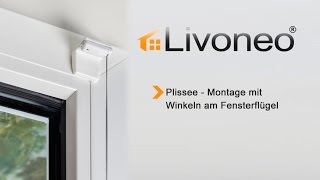 Plissee – Montage am Fensterflügel mit Winkeln verspannt [upl. by Blasius231]