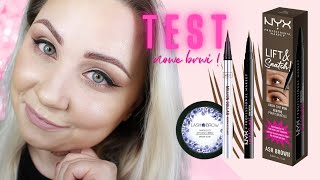 🔥TEST 🔥 Moje NOWE brwi ❤️ Nyx Lift and Snatch  mydło Lash Brow do stylizacji brwi [upl. by Englis]