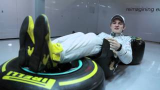 F1 BACKSTAGE 5 Driving position by Nico Rosberg [upl. by Littlejohn]