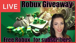 ROBLOX LIVE 🔴 Robux Giveaway Live  ROBLOX GIVEAWAY  Robux Giveaway Live [upl. by Yoo524]