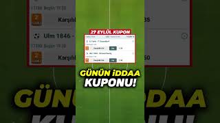 GÜNÜN İDEAL KUPONU  27 Eylül Cuma 2024 Banko İddaa Tahminleri ve Kombine shorts iddaa [upl. by Trahern170]