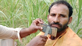 ASMR Fast Young Man Old Barbar Shaving amp Hair Cutting ASMR Fareed [upl. by Heinrich]