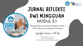 JURNAL REFLEKSI DWI MINGGUAN MODUL 31 [upl. by Eelram]