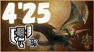 Monster Hunter Wilds  Rey Dau in 425 Switch Axe Solo OBT [upl. by Dynah430]