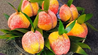 Пирожное Персик 🍑 Şaftalı Pirojnası Peach Cookies RecipeŞeftali Kurabiye [upl. by Stevana]