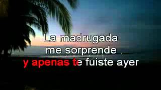 APENAS TE FUISTE AYER LOS TIGRES DEL NORTE KARAOKE mpg YouTube [upl. by Parrott60]