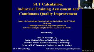 SLT Calculation Industrial Training Assessment and Continuous Quality Improvement [upl. by Llenra]