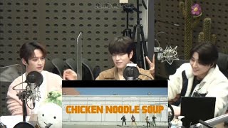 Straykids reaction to jhope chicken noodle soup feat BeckyG mv [upl. by Brecher]