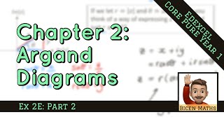 Argand Diagrams 9 • Loci  Circles simple examples • CP1 Ex2E • 🏅 [upl. by Suhsoj]