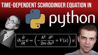 TimeDependent Schrodinger Equation in Python Two Different Techniques [upl. by Ynney]