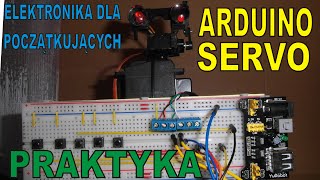 Arduino servo switch  ruchoma głowa robota Podstawy z programowania arduino [upl. by Britney]