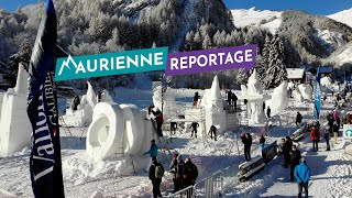 Maurienne Reportage 221  Sculpture sur neige Valloire 2021 [upl. by Yunfei252]