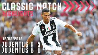 Cristiano Ronaldos Juventus Debut  Juventus A 50 Juventus B  Classic Match Highlights [upl. by Kriss]