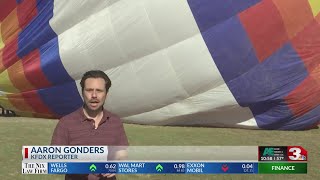 Oklahoma town hosts 4th annual hot air balloon festival [upl. by Aya]