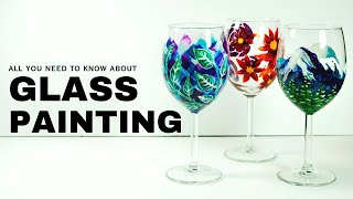 Get the Best Results with Glass Painting  How to Paint a Wine Glass with Pebeo Vitrea 160 [upl. by Dalohcin]