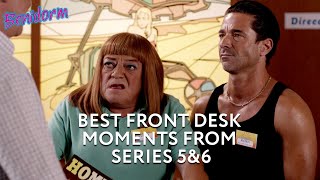 Best Front Desk Moments from series 5amp6  Benidorm [upl. by Ennayelhsa]