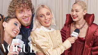 9 Minutes of Emma Chamberlain Interviewing 51 Celebs at the Met Gala  Vogue [upl. by Akenihs697]