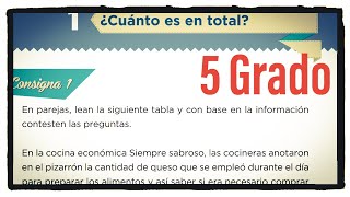 Desafío 1 quinto grado ¿Cuánto es en total páginas 10 y 11 del libro de matemáticas 5 grado [upl. by Ahsinroc548]