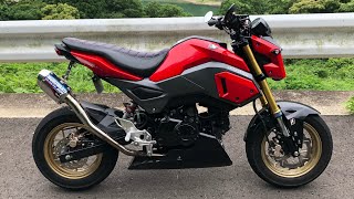 グロム GROM MORIWAKI MX RACING SUS マフラー exhaust [upl. by Grete]