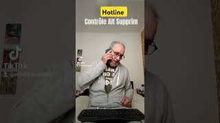 Control  Alt Supprim😫😵‍💫 humour comique rire drôle informatique hotline depannage [upl. by Oringa]