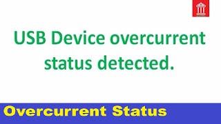 USB device overcurrent status detected [upl. by Maryanne293]