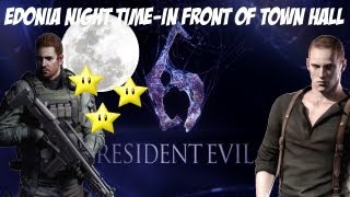 Resident evil 6 PC MODSEdonia nightIn front of town hall [upl. by Birkle824]