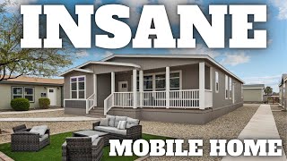 HOUSE AND A HALF Triple Wide mobile home out this world Prefab House Tour [upl. by Casta]