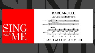 Barcarolle  Accompaniment  Les Contes dHoffmann  Offenbach [upl. by Ellenehc753]