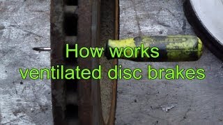 How works ventilated disc brakes vs basic disc [upl. by Sokairyk603]