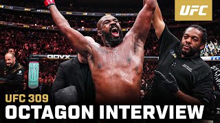 Jon Jones Octagon Interview  UFC 309 [upl. by Loredana]