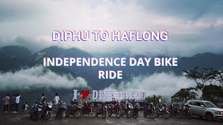 Diphu to Haflong 15aug independence day karbi anglong bikers bike ride [upl. by Anaujahs535]