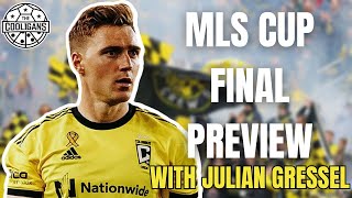 Previewing MLS Cup Final with Columbus Crew midfielder Julian Gressel  The Cooligans [upl. by Nauqas483]