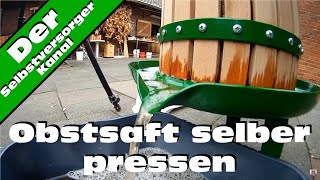 Obstsaft selber pressen [upl. by Valentino]