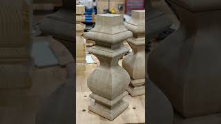 Transforming a block of wood to a beautiful pedestal base woodworking table build design [upl. by Redlac]