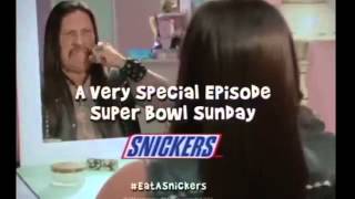 Super Bowl Ad 2015 SNICKERS “The Brady Bunch” Danny Trejo [upl. by Tijnar99]