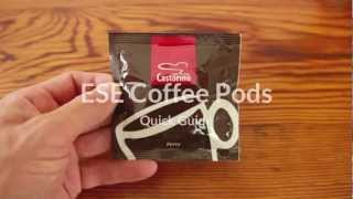 ESE Coffee Pods  Quick Guide on how to use ESE Coffee Pods [upl. by Aidualk298]