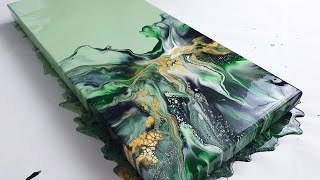 NEW Acrylic Pouring with LOTS of Cells amp Lacing  Fluid Painting Demo [upl. by Leddy]