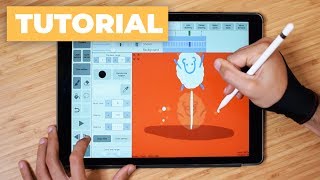 How to Draw a Frame by Frame Animation with iPad Pro ✍️ [upl. by Valda]