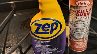 Oven Cleaning Test  Zep Degreaser vs Claire Oven and Grill Cleaner [upl. by Walcott432]