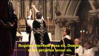 Introit and Kyrie from the Traditional Catholic Requiem Mass with Lyrics [upl. by Kieryt]