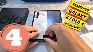 Samsung Galaxy Z Fold 4 White Colour Unboxing 💥 [upl. by Selrhc909]