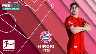 H ITO facestats FC Bayern München How to create in PES 2021 [upl. by Comethuauc]