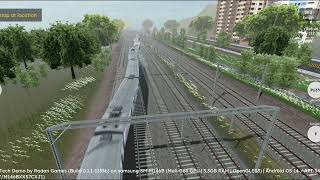 RG Train Tech Demo Gameplay  Long Local Train Changing Tracks [upl. by Lahcear]