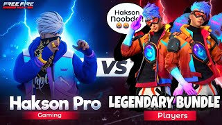 INDIAS NO1 NEW LEGENDARY FROSTFIRE 😨 PLAYERS VS HAKSON BHAI 🔥 GARENA FREE FIRE  HAKSON OFFICIAL [upl. by Enaled391]